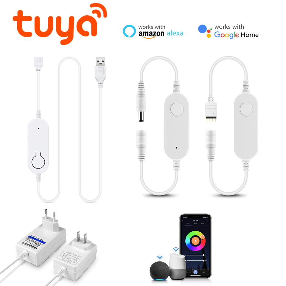 Smart Power Strip - RGB-LED-Streifen-Controller, Smart Home USB/DC-Schnittstelle, LED-Controller, Tuya-WLAN-Schalter