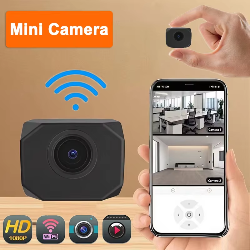 Smart Home Security - 4K HD WiFi-Überwachungskamera für Zuhause, Mini-Smart-IP-Überwachung