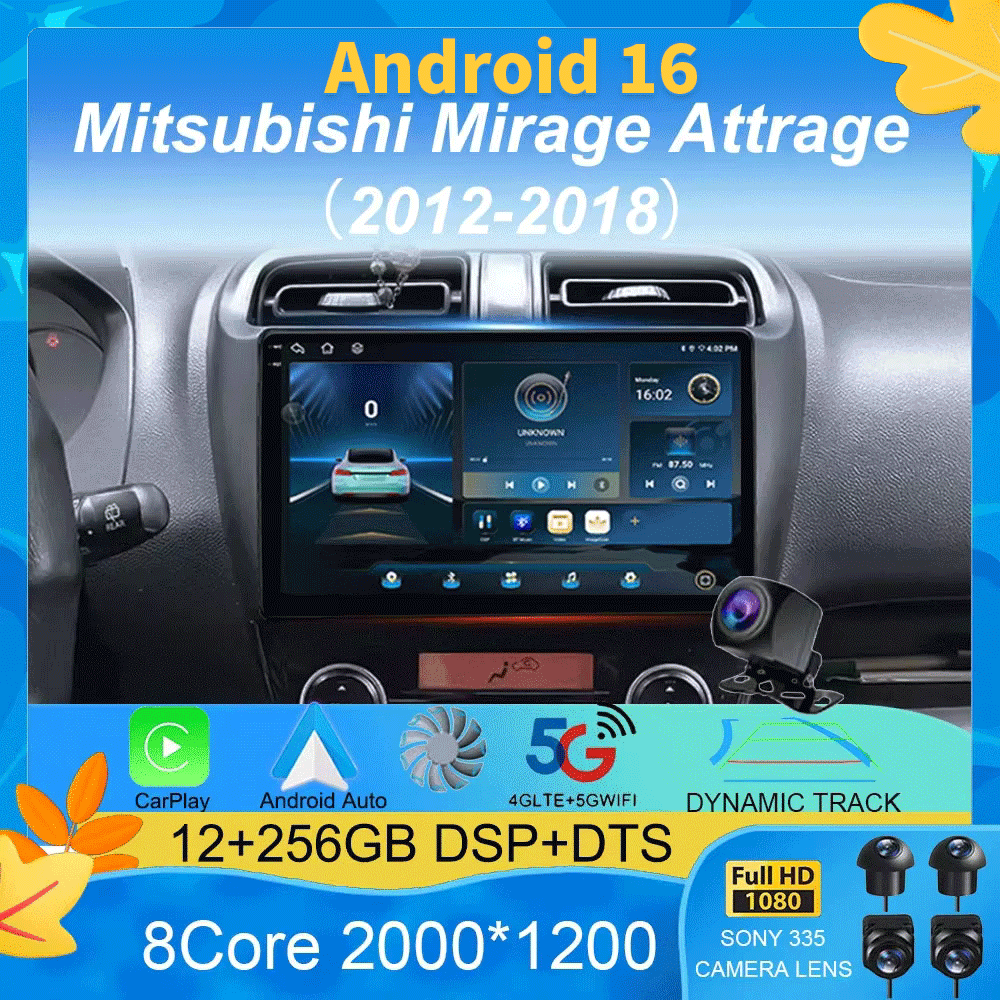 Smart Home Orvibo - Android 16 Autoradio für Mitsubishi Mirage
