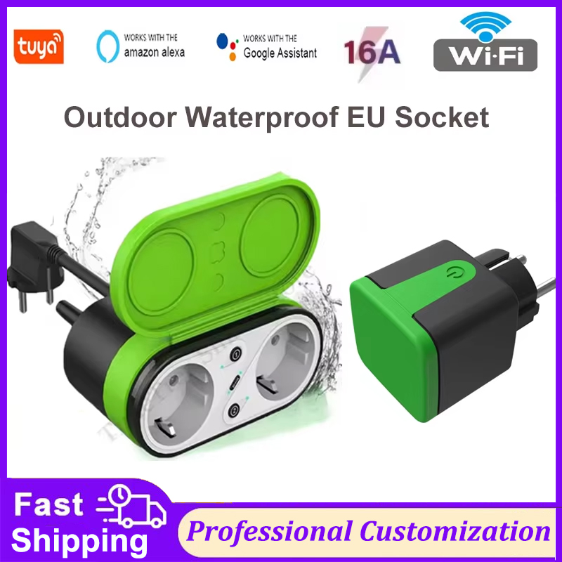 Smart Home Networking - Tuya EU 16A WLAN Smart Outdoor-Steckdose