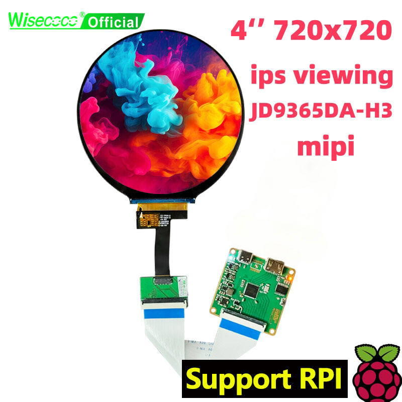 Smart Home Raspberry Pi - Wisecoco 4 Zoll rundes LCD-Display, kreisförmiger