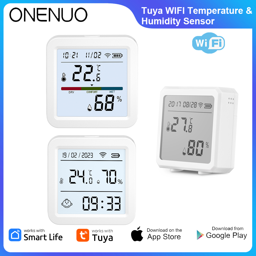 Smart Home Orvibo - ONENUO Tuya WIFI Temperatur Feuchtigkeit Sensor