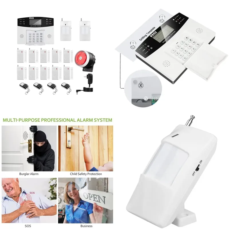 Smart Home Security - Haus-Einbruchmeldeanlage mit Automatischer Anruffunktion, 120dB Sirene,