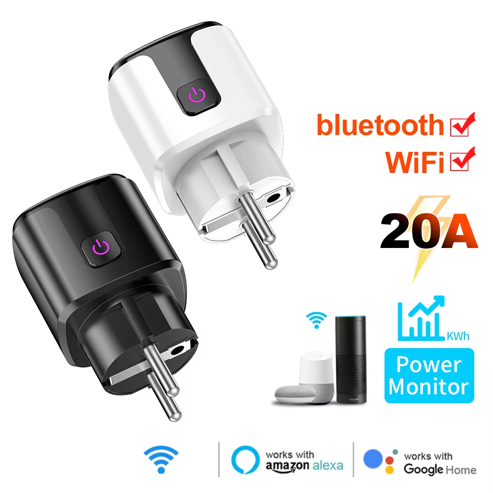 Smart Home News - Intelligente 20A EU-Steckdose mit WLAN+Bluetooth, Energieüberwachung,