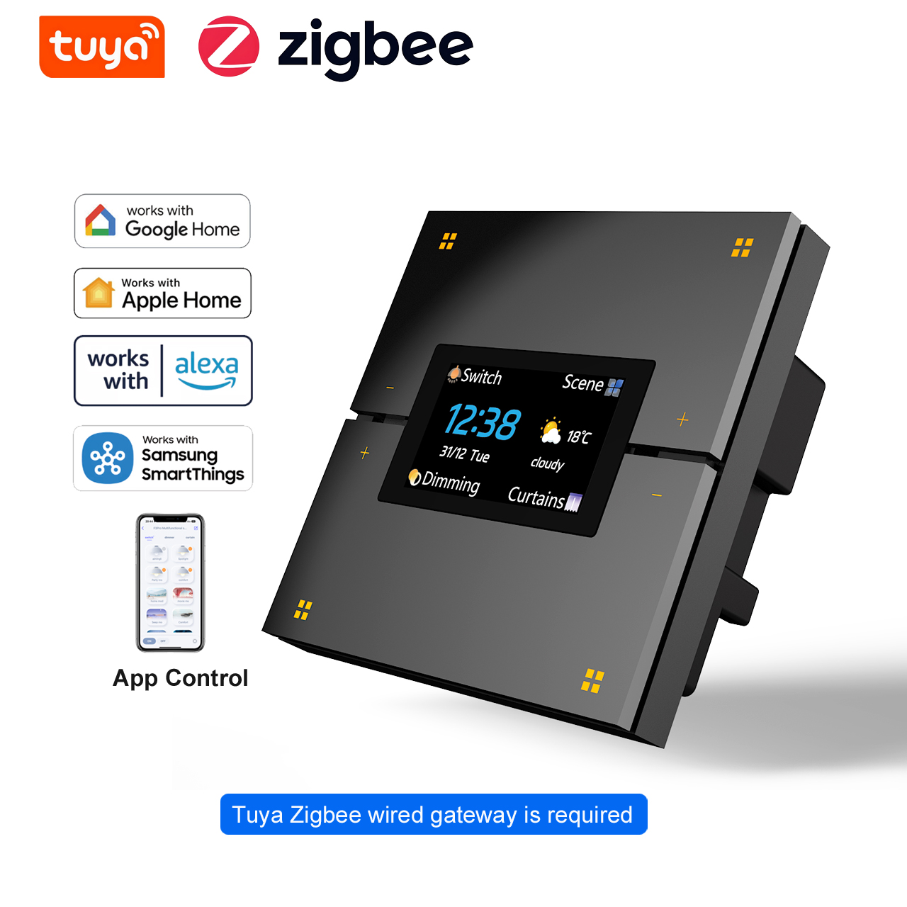 Smart Home Sistem - M9 Pro 8-Tasten UK Tuya Smart