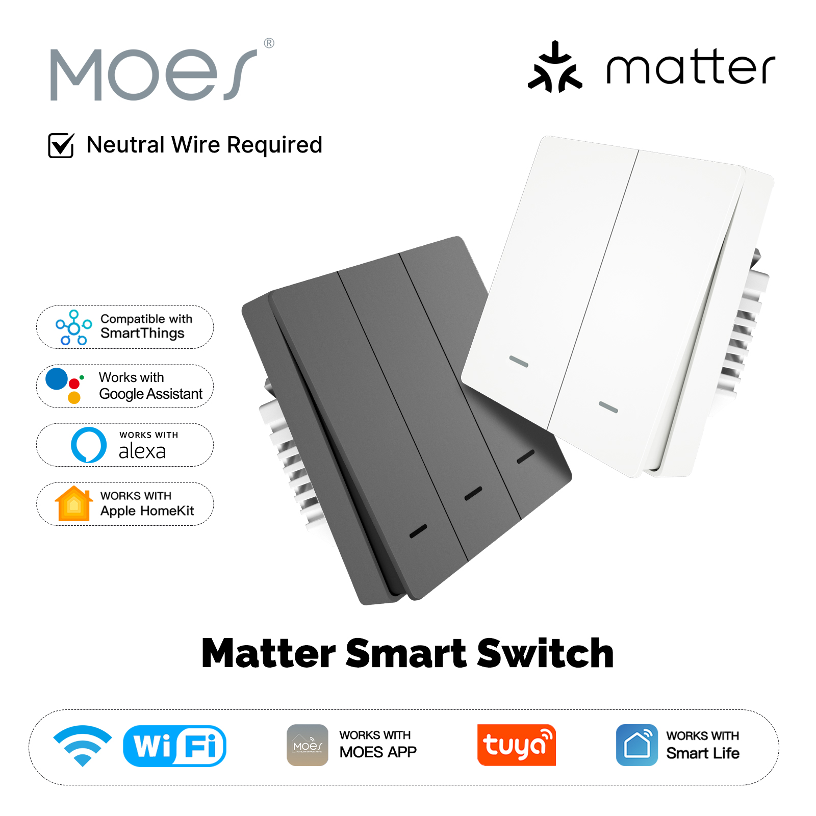 Smart Home Networking - MOES Matter Tuya WiFi Smart Licht