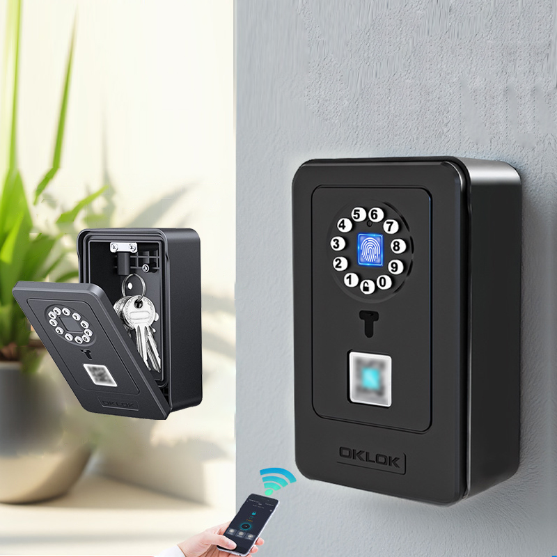 Smart Home Security - Intelligentes Vorhängeschloss mit Passwort-Speicherfunktion, Fingerabdruck-Tresor für