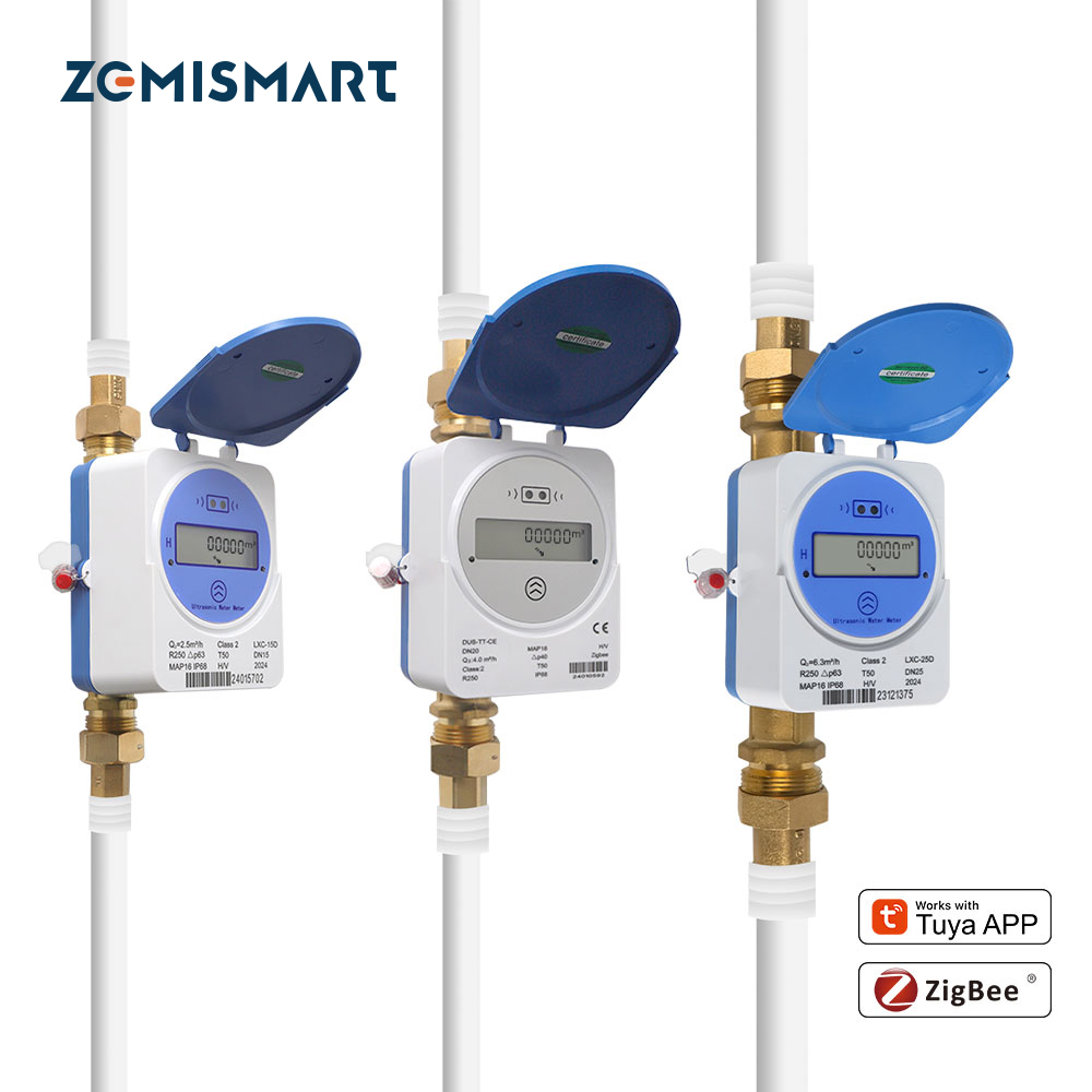Smart Home Sistem - Zemismart Zigbee Smart Ultraschall-Wasserzähler Kompatibel mit