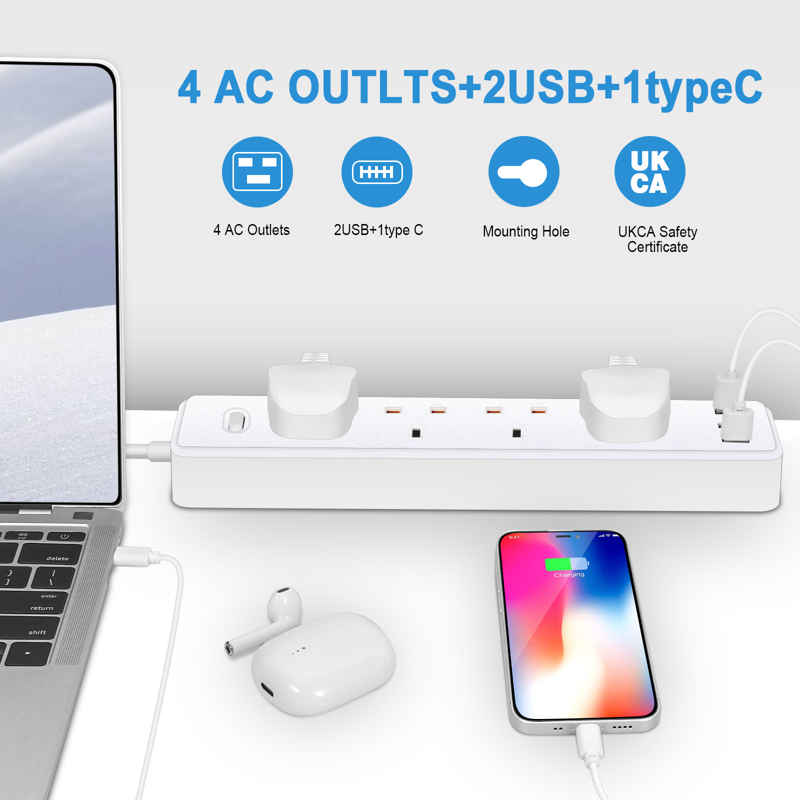 Steckdosenleiste Steckdose UK  – Smart Power Strip Bewertung und Preis