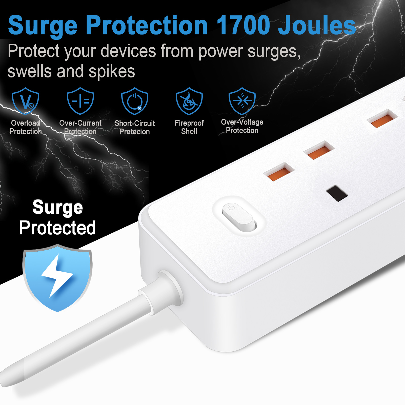 Steckdosenleiste Steckdose UK  – Smart Power Strip Bewertung und Preis