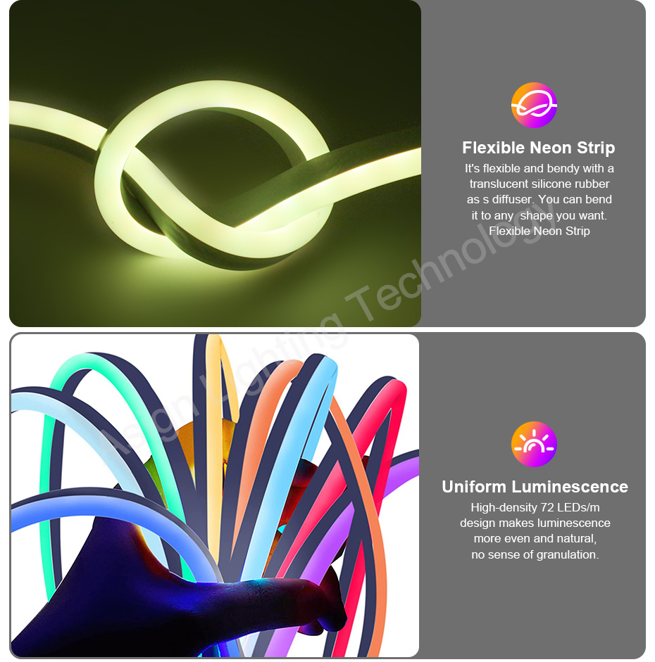 220V RGB LED Neonstreifen mit  – Smart Power Strip Bewertung und Preis