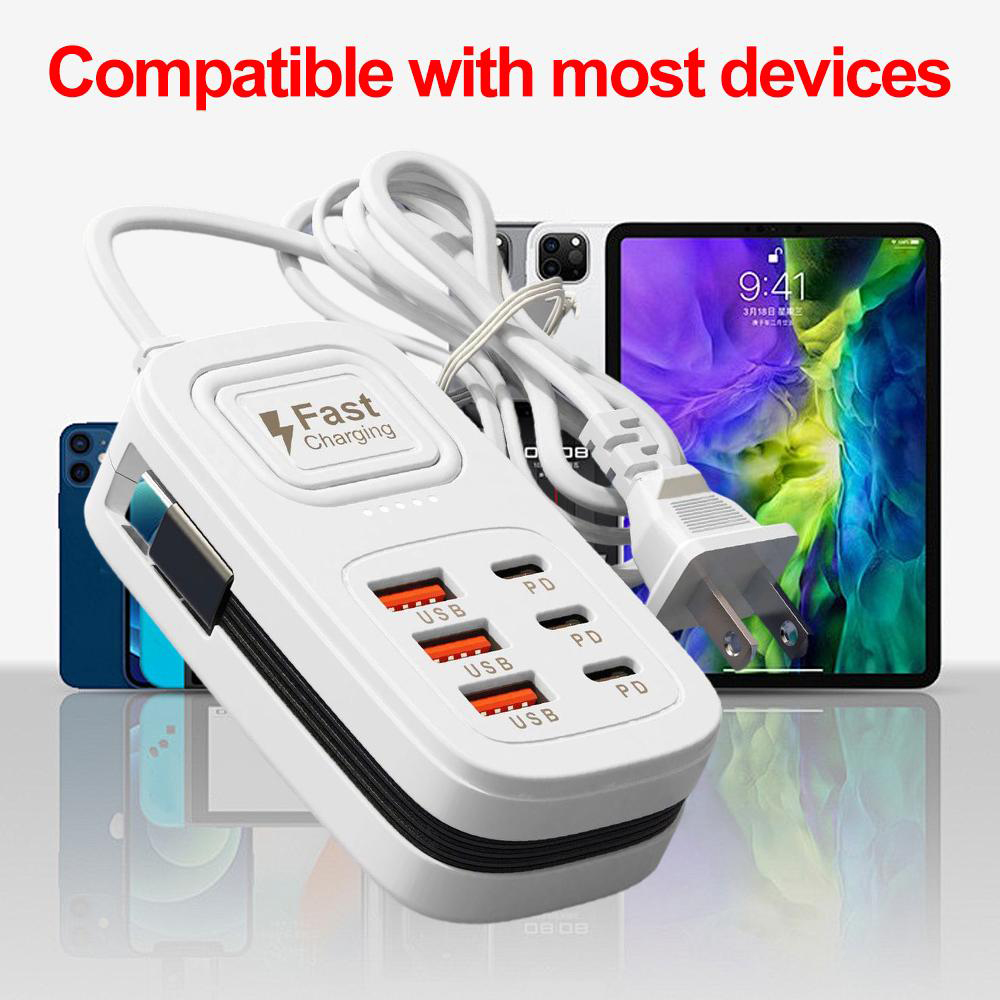 6-Port USB Schnell-Ladegerät S – Smart Power Strip Bewertung und Preis