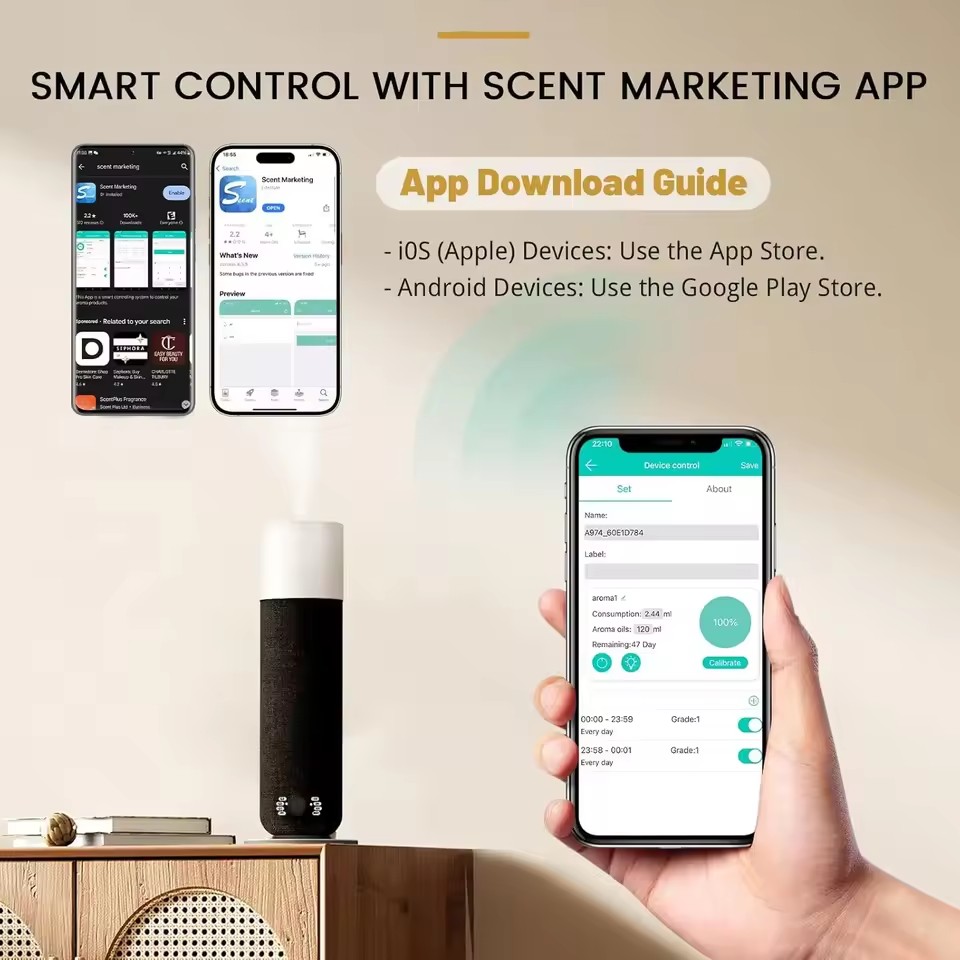 Raumduft-Diffusor für bis zu 1 – Smart Home Fragrance Diffuser Bewertung und Preis